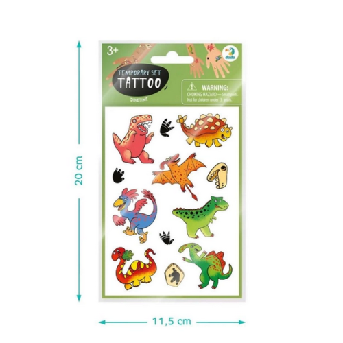 Zestaw tymczasowych tatuaży Dinozaury 301104